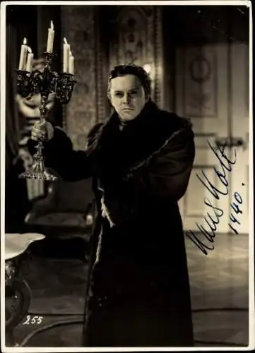 Foto Schauspieler Hans Holt, Filmszene, Autogramm