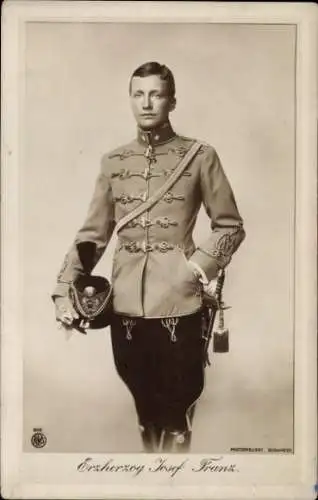 Ak Erzherzog Josef Franz, Portrait, Husarenuniform