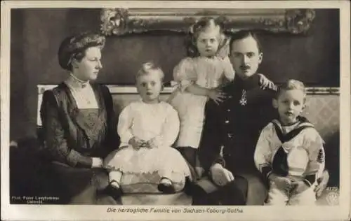 Ak Herzogin Victoria Adelheid, Herzog Carl Eduard, Johann Leopold, Sybille