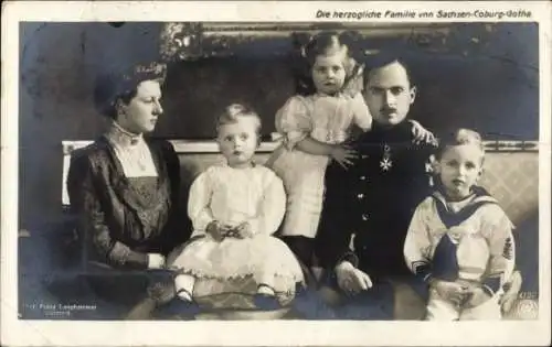 Ak Herzogin Victoria Adelheid, Herzog Carl Eduard, Johann Leopold, Sybille