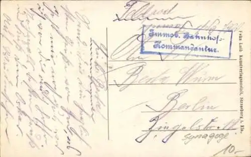 Ak Saverne Zabern Elsass Bas Rhin, Kanal, Synagoge