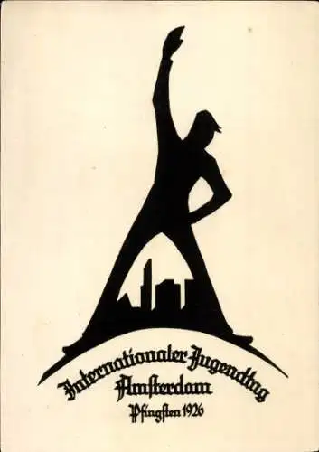 Ak Amsterdam Nordholland Niederlande, Internationaler Jugendtag Pfingsten 1926