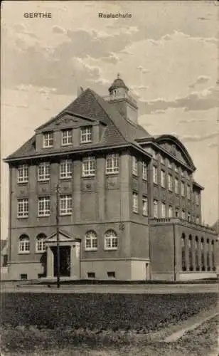 Ak Gerthe Bochum, Realschule