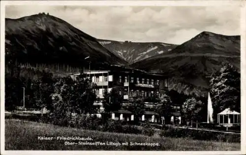 Ak Ściegny Steinseiffen Podgórzyn Giersdorf Riesengebirge Schlesien, Kaiser-Friedrich-Baude