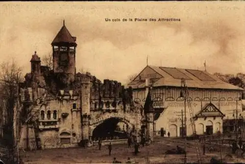 Ak Brüssel Brüssel, Ausstellung 1910, Eine Ecke der Plaine des Attractions