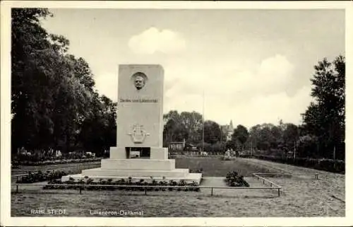 Ak Hamburg Wandsbek Rahlstedt, Liliencron Denkmal