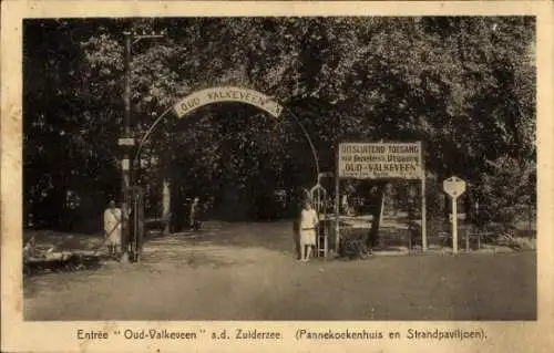 Ak Oud Valkeveen Südholland, Eingang Oud Valkeveen an der Zuiderzee