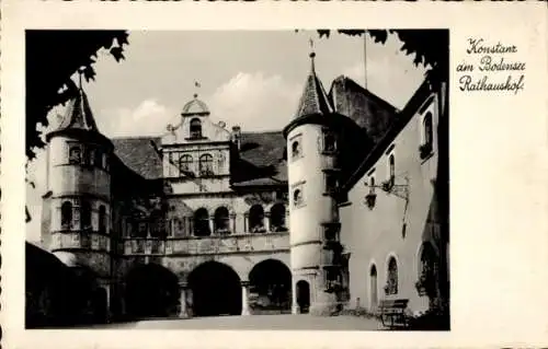 Ak Konstanz am Bodensee, Rathaushof