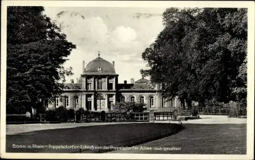 Ak Poppelsdorf Bonn am Rhein, Schloss von Poppelsdorfer Allee aus