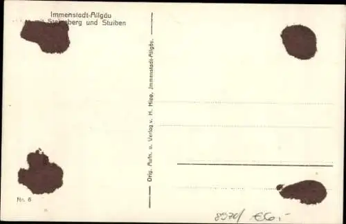 Ak Immenstadt im Allgäu Schwaben, mit Stuiben