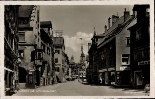 Ak Lindau am Bodensee Schwaben, Maximilianstraße, Geschäfte