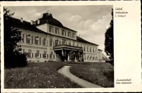 Ak Hohenheim Stuttgart in Württemberg, Schloss Hohenheim, Landwirtschaftliche Hochschule