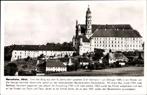 Ak Neresheim Württemberg, Benediktiner-Abtei