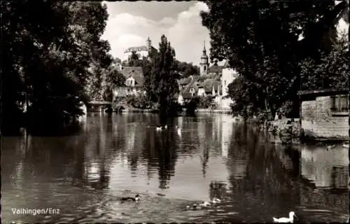 Ak Vaihingen an der Enz, Teilansicht