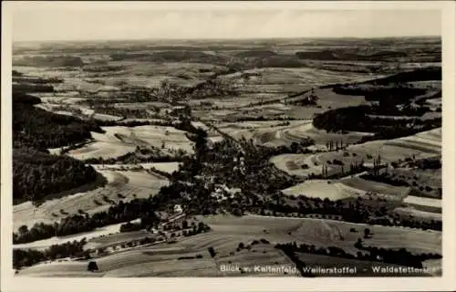 Ak Weilerstoffel Waldstetten im Ostalbkreis Württemberg, Waldstettental, Blick von Kaltenfeld