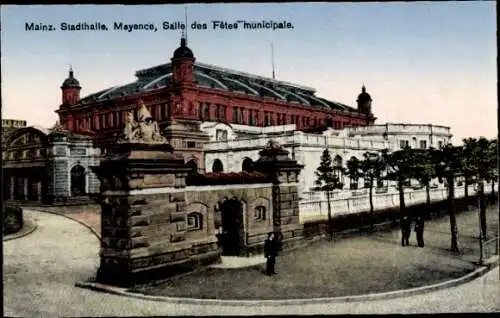 Ak Mainz am Rhein, Stadthalle