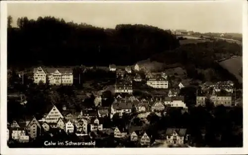 Ak Calw im Schwarzwald, Teilansicht