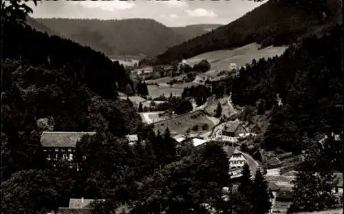 Ak Alpirsbach im Schwarzwald, Panorama, Ehlenbogental, Sanatorium Hellenberg