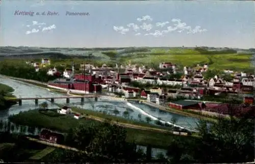 Ak Kettwig Essen im Ruhrgebiet, Panorama