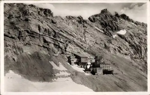 Ak Schneefernerhaus auf der Zugspitze, Gipfelstation, Münchener Haus