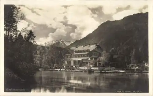 Ak Grainau in Oberbayern, Badersee, Baderseehotel