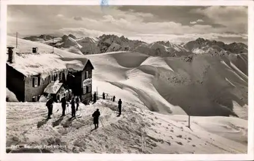 Ak Oberstdorf im Oberallgäu, Edmund Probsthaus, Blick g. Höfats u. Mädelegipfel