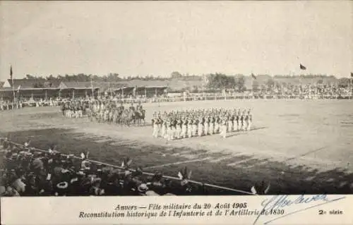 Ak Anvers Antwerpen Flandern, Fete militaire du 20 Aout 1905