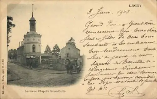 Ak Lagny Seine et Marne, Chapelle Saint-Denis