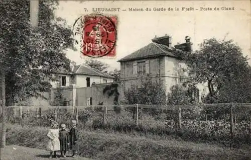 Ak Lieusaint Seine et Marne, Haus der Forstwache, Poste du Gland