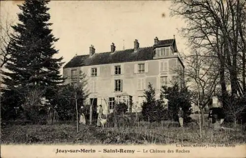 Ak Saint Rémy Seine et Marne, Chateau des Roches