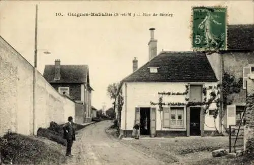 Ak Guignes Rabutin Seine et Marne, Rue de Mortry