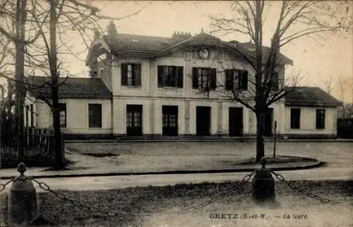 Ak Gretz Seine et Marne, Gare