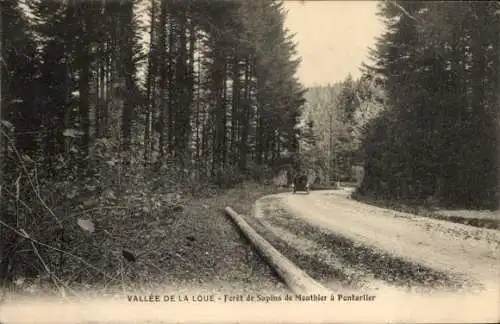 Ak Pontarlier Doubs, Vallee de la Loue, Foret de Sapins de Monthier