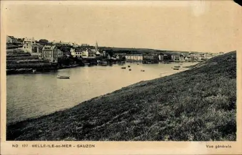 Ak Belle Ile en Mer Morbihan, Sauzon, Panorama