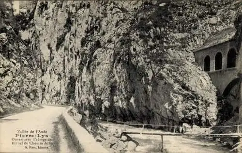 Ak Pierre-Lys, Vallee de l'Aude, Ouvertures d'aerage du tunnel du Chemin de fer