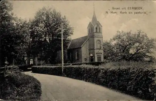 Ak Eerbeek Brummen Gelderland Niederlande, Herv. Kirche, Pfarrhaus