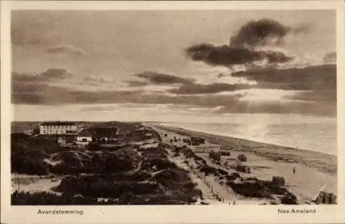 Ak Nes Ameland Fryslân Niederlande, Abendstimmung, Mehr