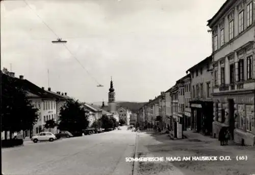 Ak Haag am Hausruck Oberösterreich, Straßenpartie