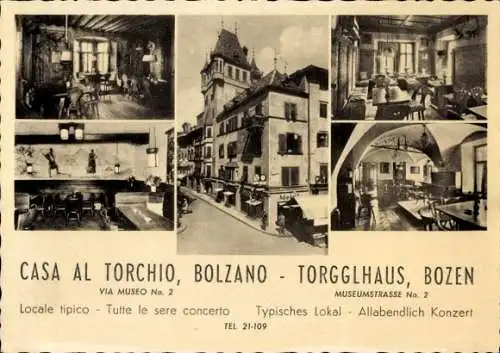 Ak Bozen Bolzano Südtirol, Casa al Torchio, Torgglhaus