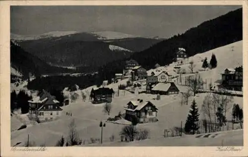 Ak Spindleruv Mlýn Spindlermühle Riesengebirge Region Königgrätz, Ort im Winter