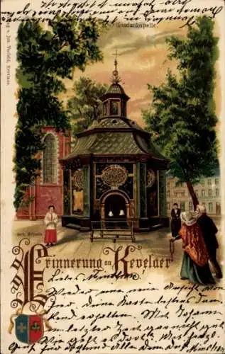 Litho Kevelaer am Niederrhein, Gnadenkapelle