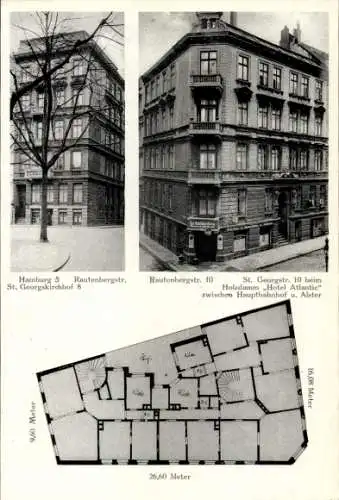 Ak Hamburg Mitte St. Georg, Gasthaus Otto Bannecke, St. Georgstraße 10