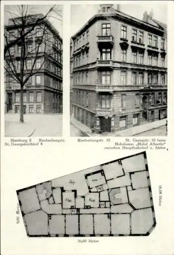 Ak Hamburg Mitte St. Georg, Gasthaus Otto Bannecke, St. Georgstraße 10