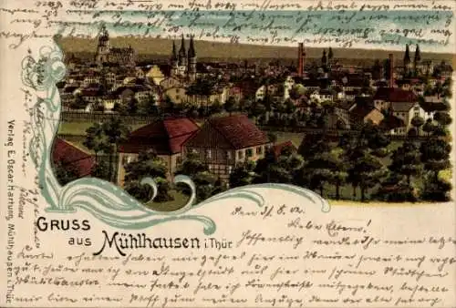 Litho Mühlhausen in Thüringen, Gesamtansicht