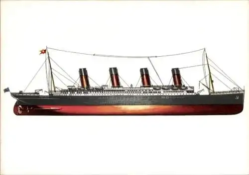 Ak Schnelldampfer Titanic, White Star Line