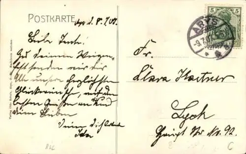 Ak Orzysz Arys Ostpreußen, Aryssee, Budda