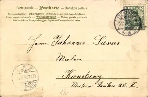 Ak Itzehoe in Holstein, Victoriastraße, Allee