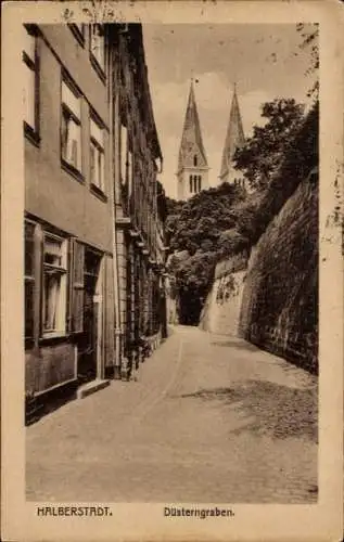 Ak Halberstadt am Harz, Düsterngraben