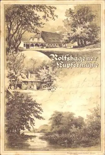 Litho Rohlfshagen Rümpel Schleswig Holstein, Rolfshagener Kupfermühle