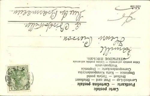 Ak Mädchen mit Taube in der Hand, Mondschein